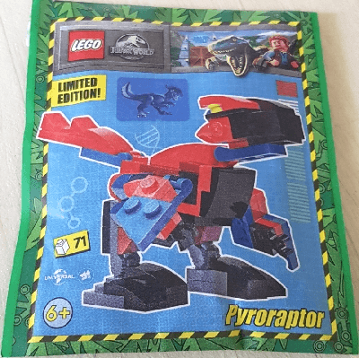 LEGO Pyroraptor paper bag (122329-1) set, 2023