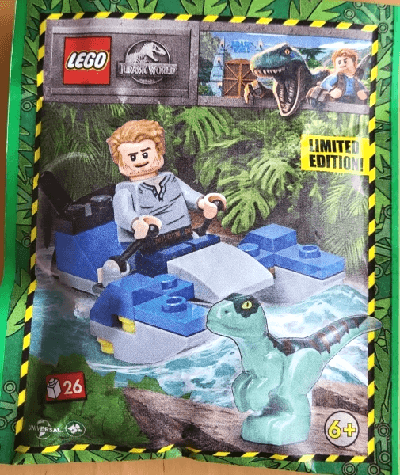 LEGO Owen with Swamp Speeder and Raptor paper bag (122331-1) set, 2023