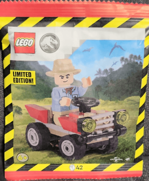 LEGO Alan Grant with Quad paper bag (122408-1) set, 2024
