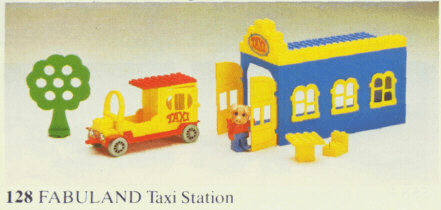 LEGO Taxi Station (128-1) set, 1979