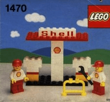 LEGO Shell Station polybag (1470-1) set, 1986