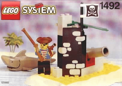 LEGO Battle Cove polybag (1492-1) set, 1992
