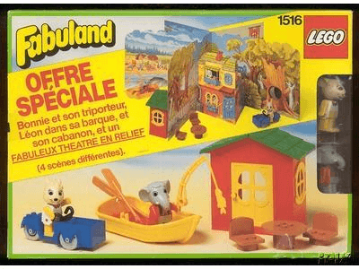 LEGO Theater with Play-Scenes (1516-1) set, 1987