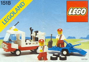 LEGO Race Car Repair (1518-1) set, 1989