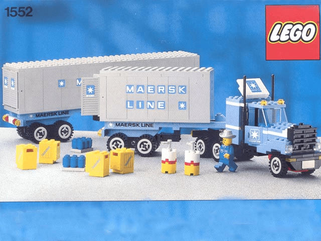 LEGO Maersk Line Container Truck (1552-1) set, 1985