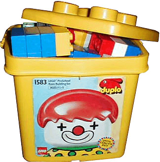 LEGO Clown Bucket (1583-1) set, 1992