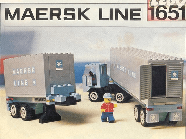 LEGO Maersk Line Container Truck (1651-2) set, 1980