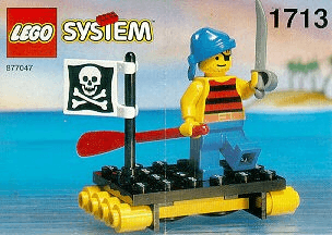 LEGO Shipwrecked Pirate polybag (1713-1) set, 1994