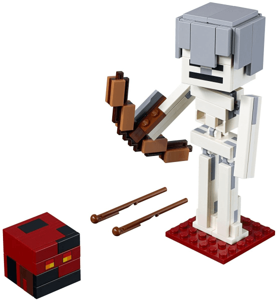 LEGO Minecraft Skeleton BigFig with Magma Cube (21150-1) set, 2019