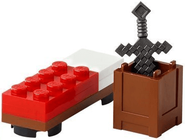LEGO Advent Calendar 2025, Minecraft (Day 10) - Bed and Crate with Sword (21280-11) set, 2025