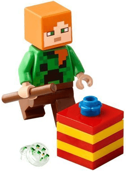 Advent Calendar 2025, Minecraft (Day 1) - Alex with Present
