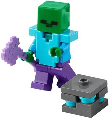 LEGO Advent Calendar 2025, Minecraft (Day 20) - Zombie with Enchanted Axe (21280-21) set, 2025
