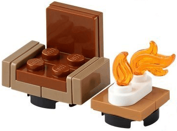LEGO Advent Calendar 2025, Minecraft (Day 22) - Chair and Campfire (21280-23) set, 2025