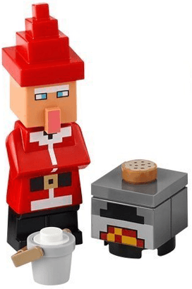 LEGO Advent Calendar 2025, Minecraft (Day 24) - Santa Villager with Furnace (21280-25) set, 2025