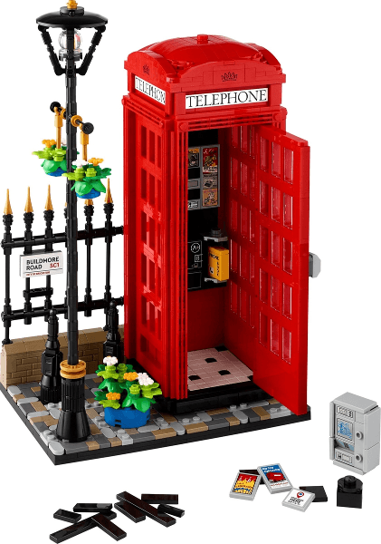 LEGO Red London Telephone Box (21347-1) set, 2024