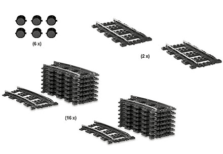 LEGO 9V Train Track Starter Collection (2159-1) set, 2006