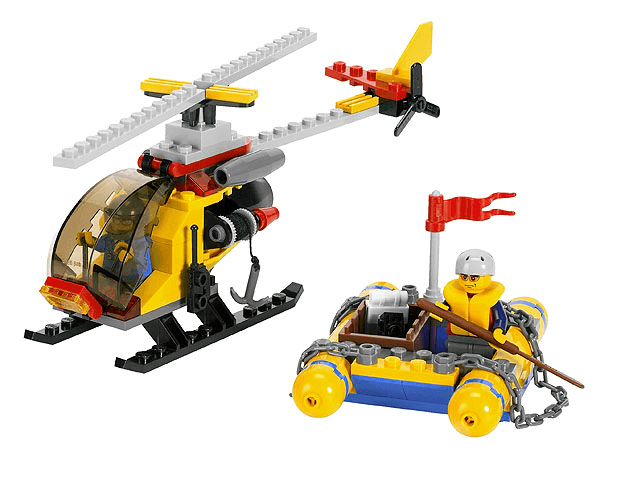 LEGO Helicopter and Raft (2230-1) set, 2008