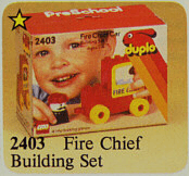 LEGO Fire Chief Building Set (2403-1) set, 1985