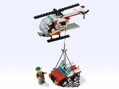 LEGO Rescue Helicopter and Jeep (2531-1) set, 1998