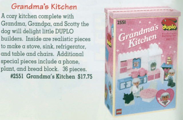 LEGO Grandma's Kitchen (2551-1) set, 1992