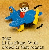 LEGO Little Plane (2622-1) set, 1982