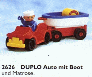 LEGO Car and Boat Vacation Trailer (2626-1) set, 1988