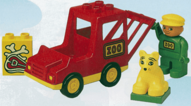 LEGO Animal Transporter (Zoo Keeper) (2661-1) set, 1990