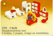 LEGO Bedroom (2752-1) set, 1986