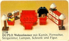LEGO Living Room (2758-1) set, 1986