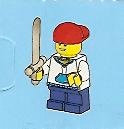 LEGO Advent Calendar 2010, City (Day  2) - Boy with Sword (2824-3) set, 2010