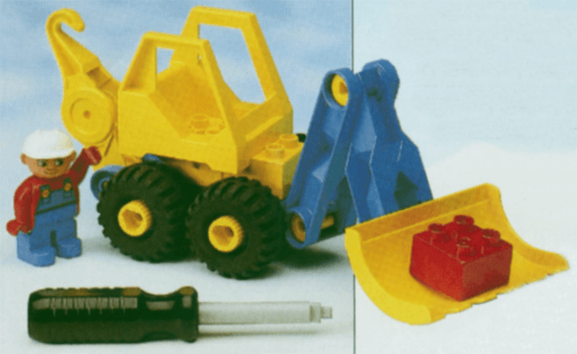 LEGO Dumper Truck (Payloader) (2910-1) set, 1992