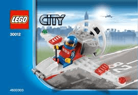 LEGO Mini Airplane polybag (30012-1) set, 2010