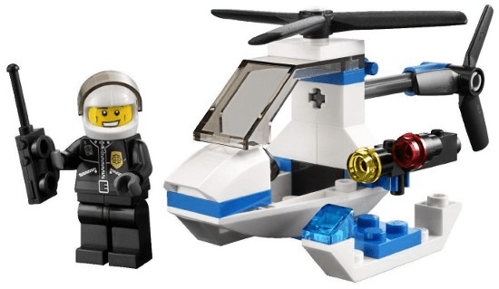 LEGO Police Helicopter polybag (30014-1) set, 2011