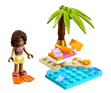 LEGO Andrea's Beach Lounge polybag (30114-1) set, 2014