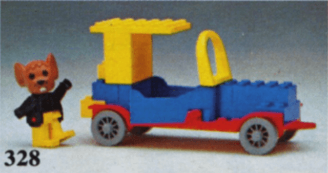 LEGO Moe Mouse's Roadster (328-1) set, 1979