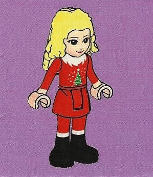 LEGO Advent Calendar 2012, Friends (Day  6) - Christina, Red Christmas Outfit (3316-7) set, 2012