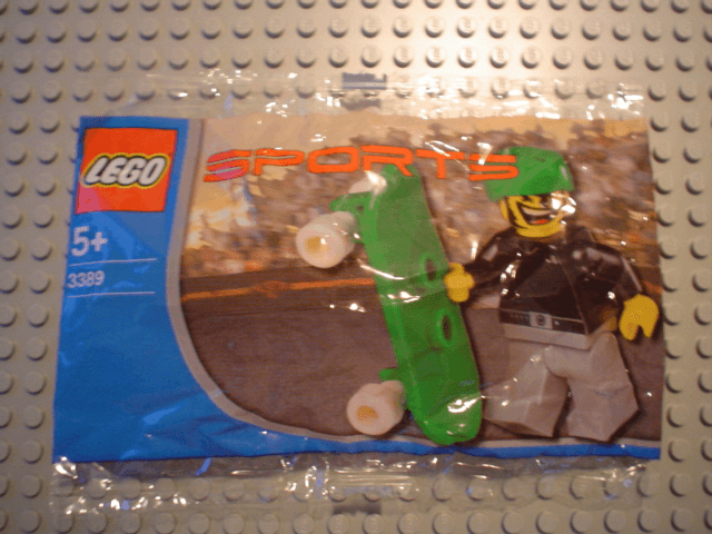 LEGO Skateboarder Bill, Chupa Chups Promotional polybag (3389-1) set, 2003