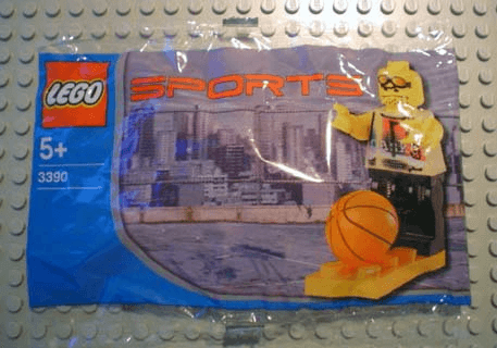 LEGO Basketball Street Player, Chupa Chups Promotional polybag (3390-1) set, 2003