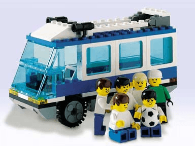 LEGO Team Transport Bus (3411-1) set, 2000