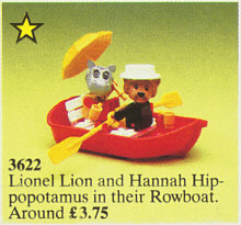 LEGO Rowboat (3622-1) set, 1988