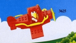 LEGO Aeroplane (3625-1) set, 1985