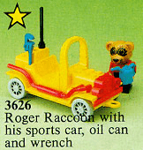 LEGO Roger Raccoon's Sports Car (3626-1) set, 1983