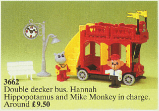 LEGO Bus (3662-1) set, 1987