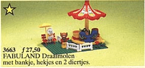 LEGO Max Mouse's Carousel (3663-1) set, 1989