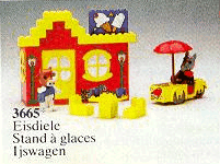 LEGO Ice Cream with Scooter (3665-1) set, 1980