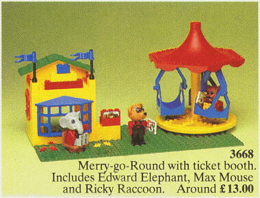 LEGO Merry-Go-Round (3668-1) set, 1986