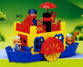 LEGO Steamboat (3673-1) set, 1985