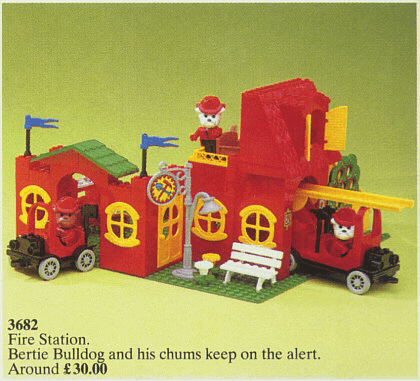 LEGO Fire Station (3682-1) set, 1987