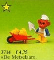 LEGO Bricklayer Oscar Orangutan (3714-1) set, 1985