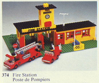 LEGO Fire Station (374-1) set, 1978
